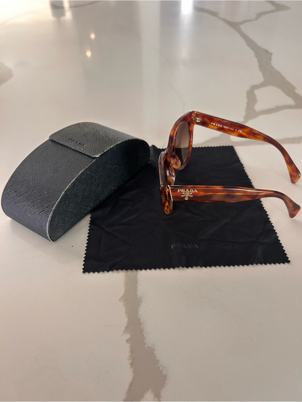 Prada Tortoiseshell Brown Men's Sunglasses